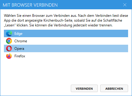 Browser-Auswahl